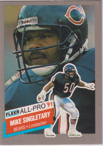 Mike Singletary #22 1991 Fleer All Pro card