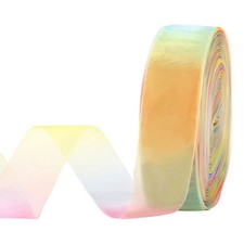 50yd Sheer Organza Ribbon, Premium Quality Shimmer Ribbons, Chiffon Band - Ra...