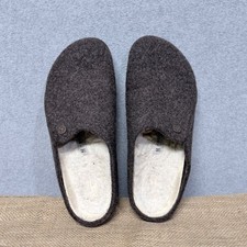 Birkenstock Zermatt Wool Felt Shearling Slippers Brown Men 9 Women 11 gorpcore