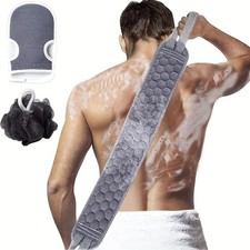 New 3pcs Exfoliating Body Scrubber Set Back Sponge Fast Shipping