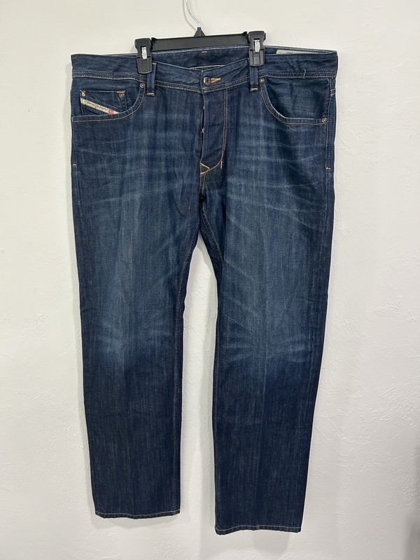 Diesel Industry Men’s Larkee Blue Denim Jeans Size 38x32 Regular Straight