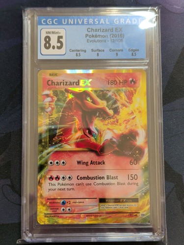 Charizard-EX graded CGC 8.5 for sale on eBay