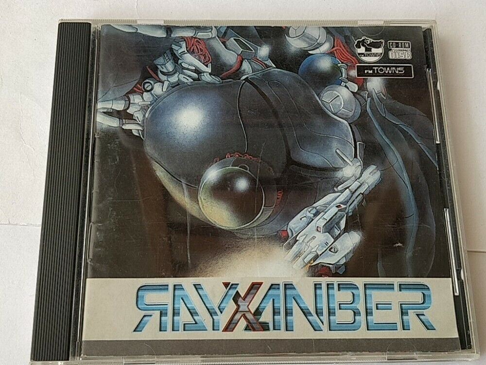FM TOWNS ライザンバー　RAYXANBER RAYXANBER Fujitsu FM TOWNS Shoot 'em up Game Disk,Manual