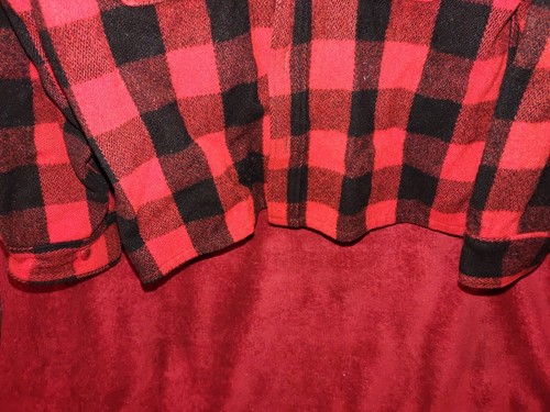 Camisa Woolrich Lana Pesada Búfalo Cuadros Leñador Franela De Colección Años 50 Roja Negra M? - Imagen 5 de 9