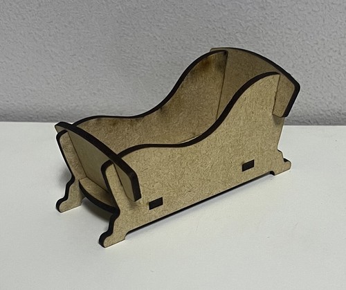 Wooden Dolls House Furniture MDF Bedroom Table Chairs Bathroom Miniature - Picture 3 of 21