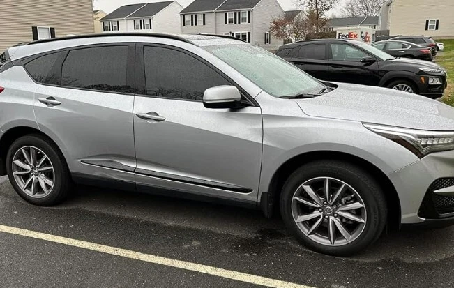 4ps crossbar cross bar side rail roof rack bar Fit for Acura RDX 2019-2024 Black - Image 2 of 4