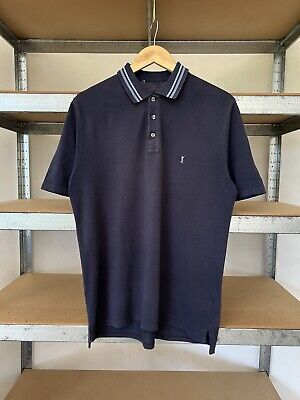 Yves Saint Laurent Vintage 90s Navy Blue Small Logo Polo Yves Saint Laurent Vintage 90s Navy Blue Small Logo Polo