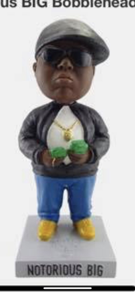 BROOKLYN NETS Notorious B.I.G. Bobblehead Biggie Smalls NBA SGA 3