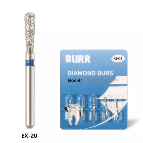 5 pcs Zahnarzt Diamant Bohrer Schleif Fräs Präparation Dental High speed Turbine - Bild 543 von 757