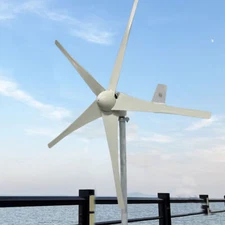 1500W Wind Turbine Generator 5 Blades  12V 24V 48V Windmill With MPPT Controller