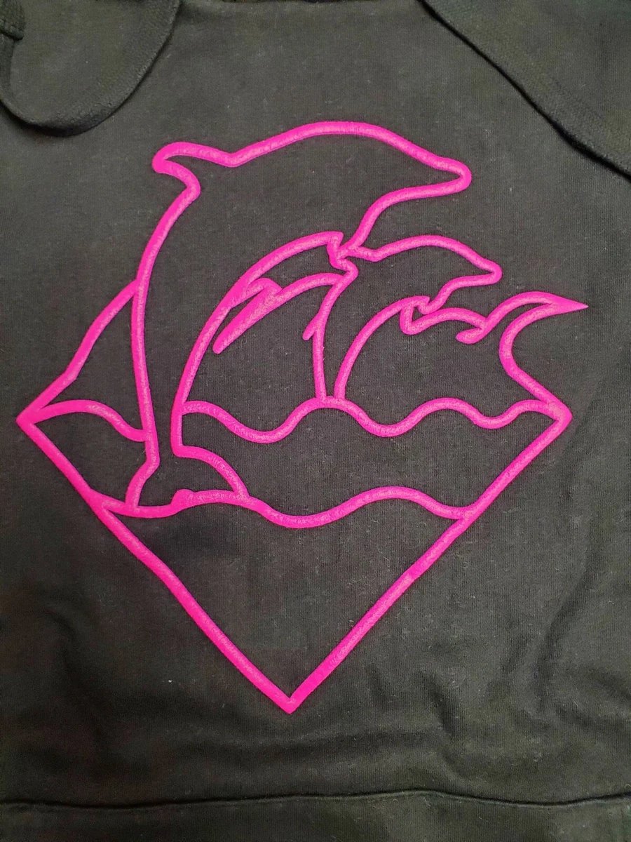 Pink Dolphin WAVES Black Pink Print Men s Hoodie Sweatshirt eBay