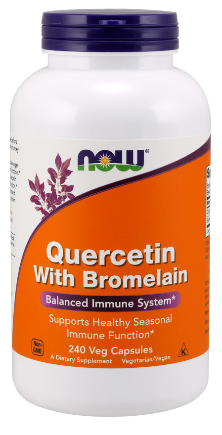 Now Foods Quercetin with Bromelain 240 Veg Capsules, 05/2028