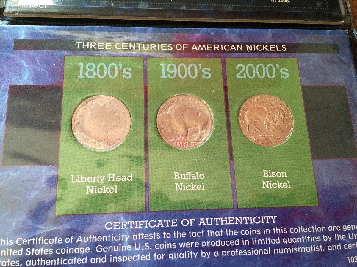 Benchmark Series 2013 Nickel 3個セット Three Centuries of American Nickels 3 Coin Set liberty, bison