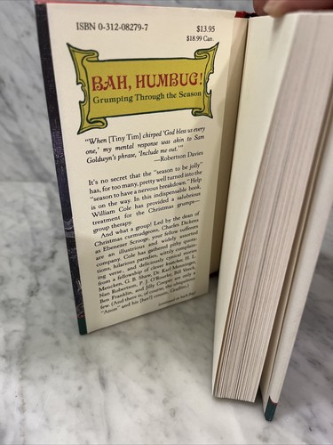 Bah, Humbug! Grumping Through the Season Christmas Scrooge Book 1st ed EXCELLENT - Picture 8 of 11