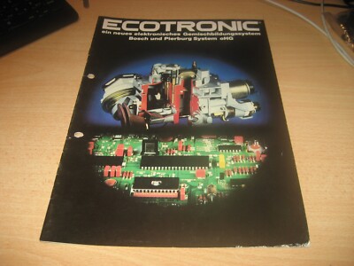 Ecotronic, information brochure by Pierburg/Bosch, 8 pages DIN A 4