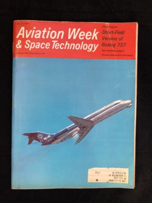 1969 AVIATION WEEK & SPACE TECHNOLOGY - May 19 SHORT FIELD VERSION OF BOEING 737