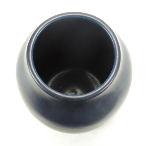 Hampshire Pottery matte blue glaze ovoid 7.25" vase arts & crafts shape 139 - Picture 4 of 5