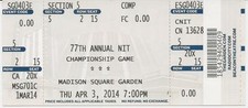 2014 NCAA Basketball N.I.T. CHAMPIONSHIP FULL Ticket MINNESOTA GOPHERS vs. SMU