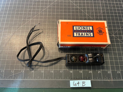 Lionel O Train No. 022 Automatic Switch Controller w/Red Green Bulb w/Box LOT B