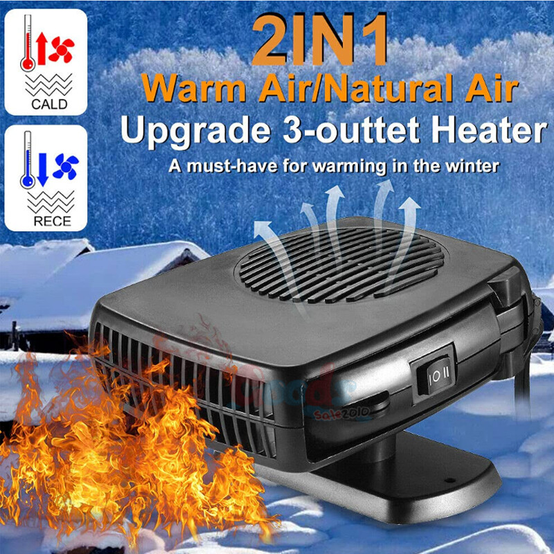 200W Electric Car Heater 12V DC Heating Fan Defogger Defroster Demister