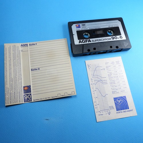π 1x AGFA Superchrom 90+6 * IEC II Type 2 * GOLD * Cassette Kassette * 1980 - Picture 3 of 3