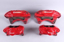  08-15 Oem Mitsubishi Evolution Evo X Brembo Brake Calipers Red Set