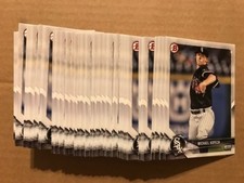 Lot (80) MICHAEL KOPECH White Sox 2018 Bowman Baseball paper base prospect cards