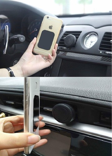 Ensemble de support magnétique noir élégant pour smartphones - installation adhésive facile - Photo 11 sur 11
