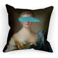 NWT Aero Galleries Madam De La Porte Velour Pillow ~ 22” x 22”~ Jay Bryant Ward