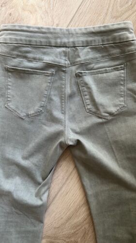 TRIBAL Brand Women’s Gray Pull On Embroidered Ankle Jegging NWOT Sz 4 - Picture 3 of 5