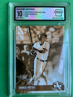 2018 Diamond Kings Shohei Ohtani Sepia Variation SP RC #76 2018 Diamond Kings Shohei Ohtani Sepia Variation SP RC #76