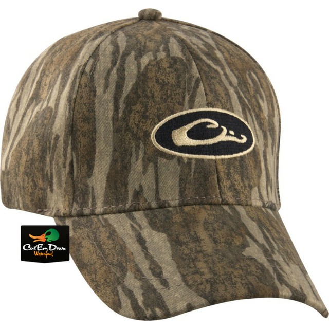 Hunting DRAKE WATERFOWL SYSTEMS COTTON LOGO BALL CAP HAT SHADOW GRASS