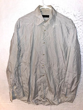 Ermenegildo Zegna Dress Shirt Men's 41 /16 Long Sleeve Button Down Shirt Striped
