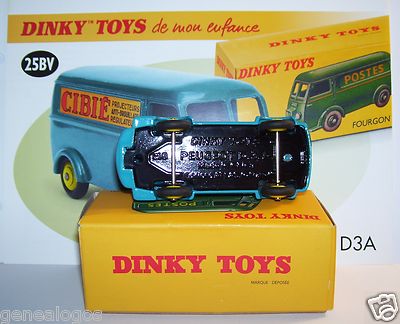 Dinky Toys Atlas - Fourgon Peugeot D3A Cibie Bleu - 1/43 - Boîte D'origine