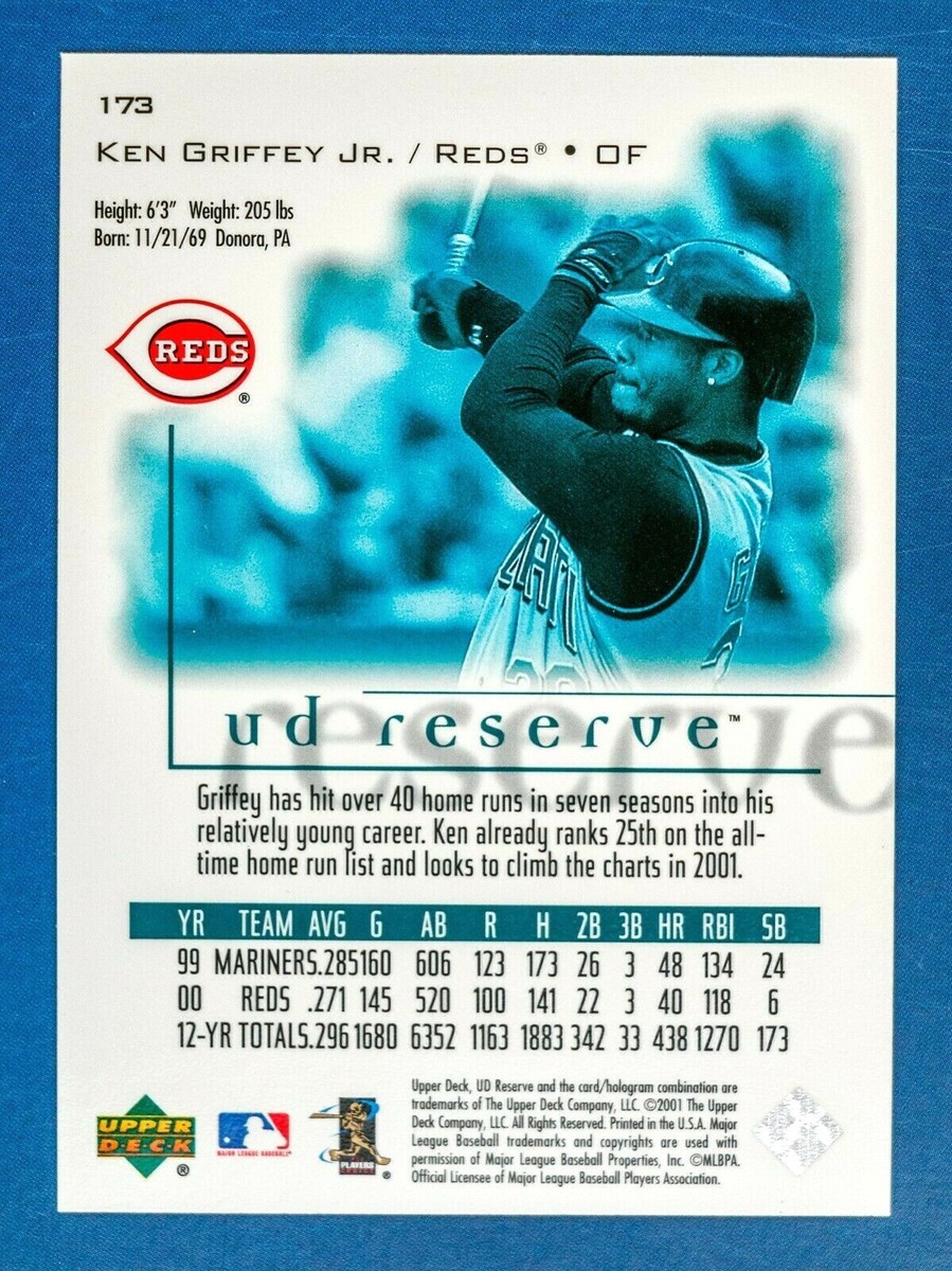 Ken Griffey Jr #173 (2001 Upper Deck Reserve) Baseball Card