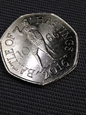 2016 - The Battle Of Hastings -  50p Fifty Pence UK Coin -  Circulated (C71)
