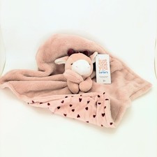 NEW Carters Just One You Pink GIRAFFE Hearts Baby Blanket 68168 Target Lovey