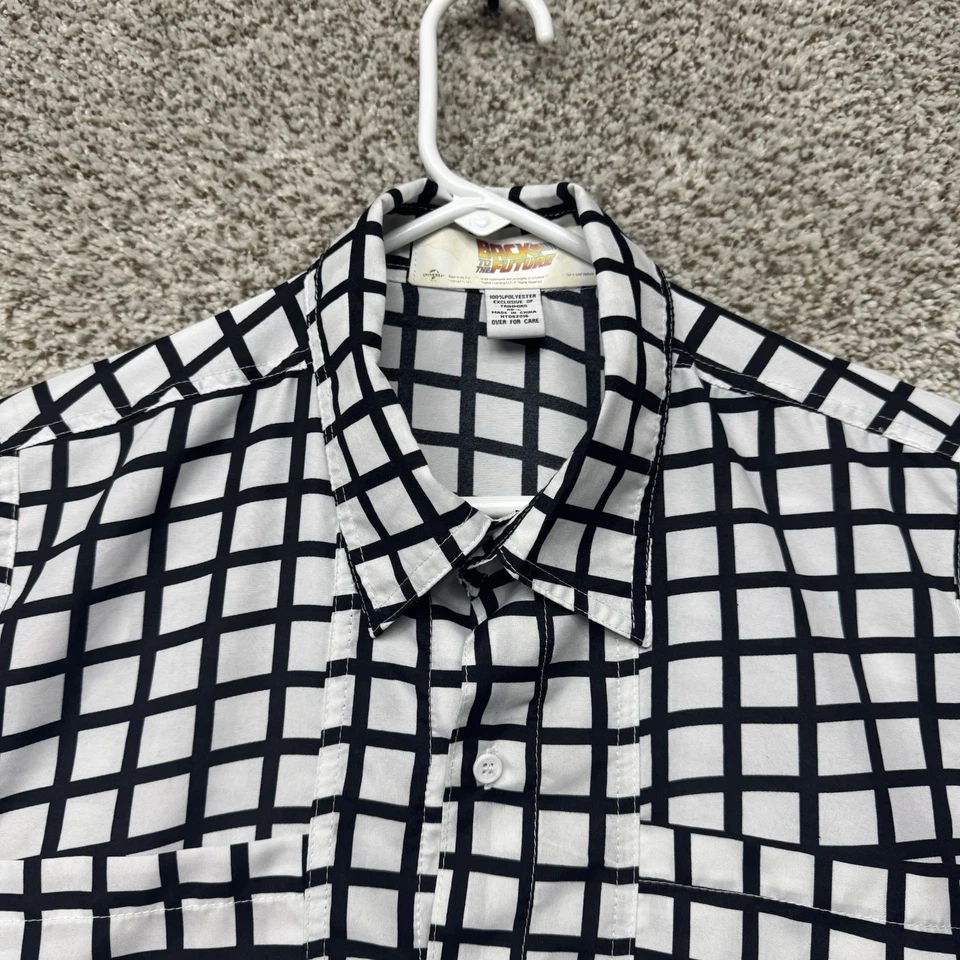 Universal Studios Regreso al Futuro Marty McFly Escocesa Disfraz Camisa L Foto 2 de 4