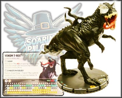 Marvel Heroclix  VENOM T-REX - 201 - PROMO LE  Venom Set