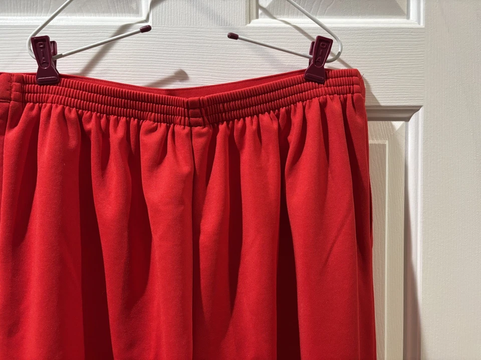 Alfred Dunner Womens Pants 16 Red Straight Leg Elastic Waist Polyester - Image 2 of 2