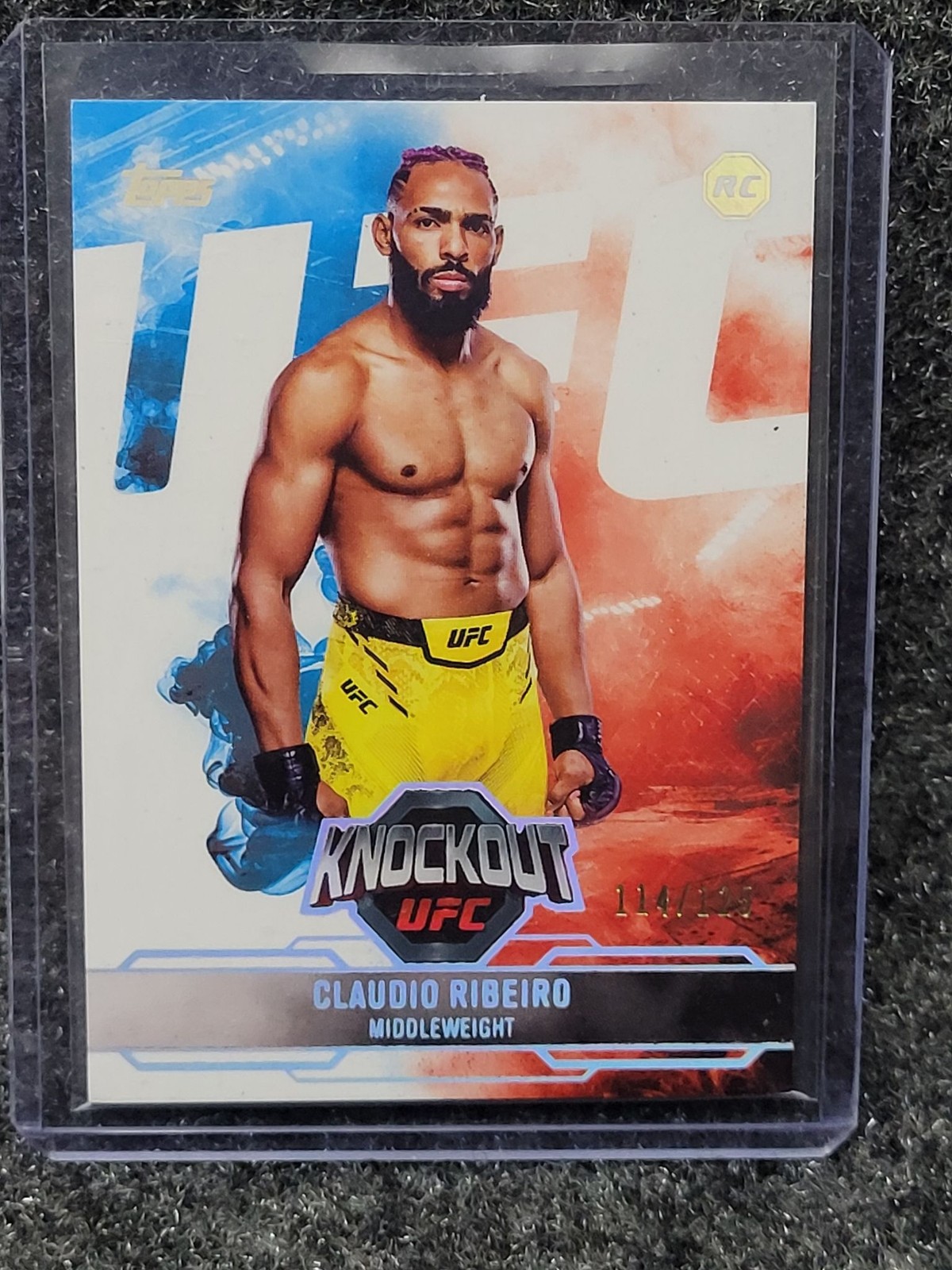 2025 Topps 2012 Topps UFC Knockout Claudio Ribeiro 114/125 RC UFC MMA Card