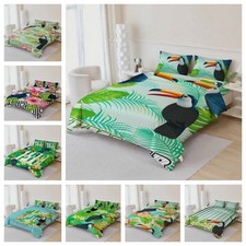 3D Toucan Flowers Leaves Tropical Quilt Cover Duvet Cover Comforter set
