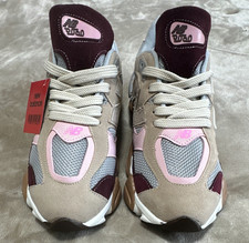 New Balance 9060 Colorblock Low Top Lace-Up Athletic Sneakers Beige Pink