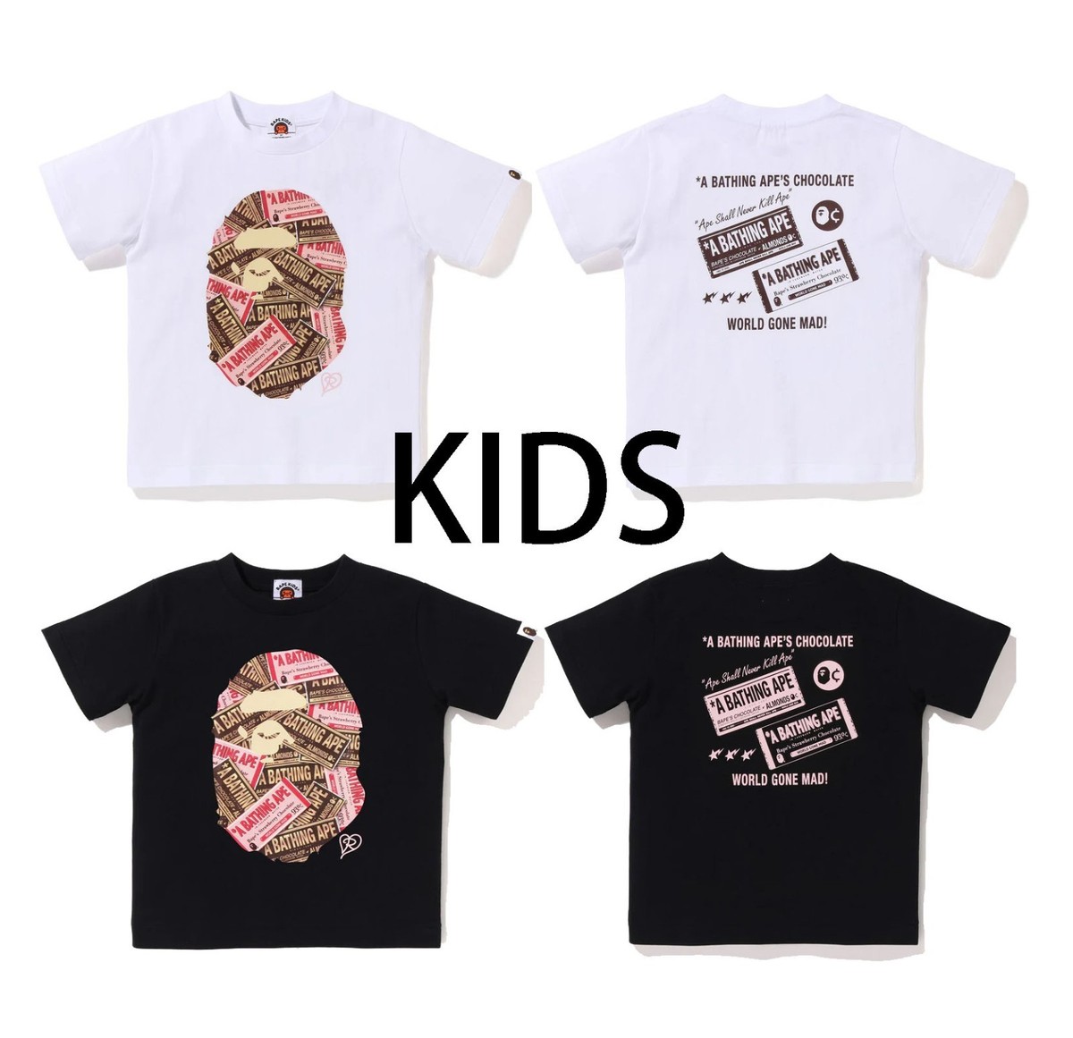 A BATHING APE Chocolate Tシャツ ホワイト 【公式通販】