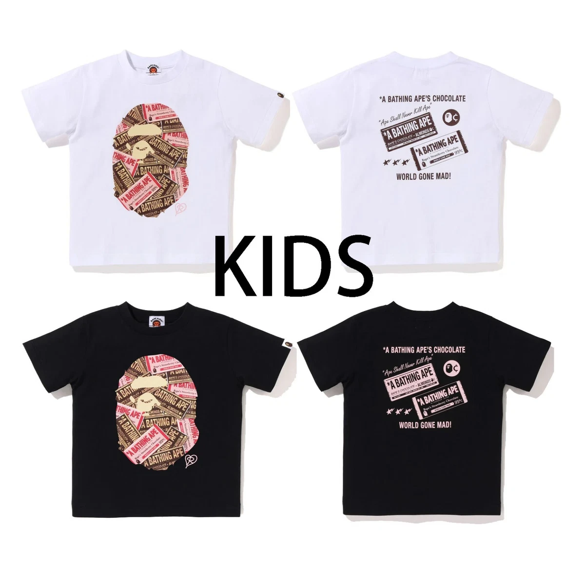 A Bathing Ape Unisex Kids' Tops & T-Shirts for sale - eBay