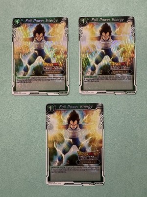 3x Full Power Energy Level 2 Judge BT1 080 Foil Dragonball Super Galactic Battle