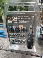 34 piece deluxe ratchet bit and socket set new Ohio Ratchet and Socket Set New