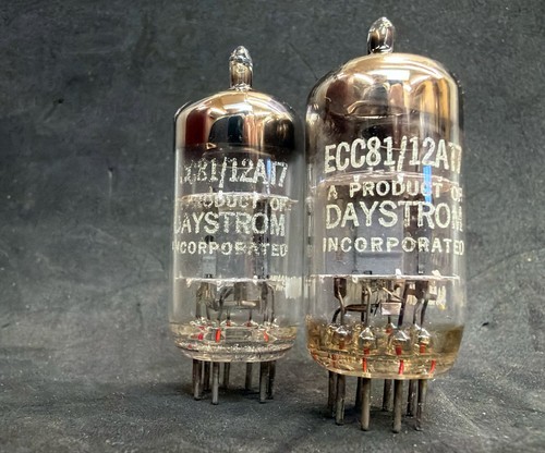 1962 Siemens & Halske ECC81 12AT7 Branded Daystrom Matched Pair Hickok Tested