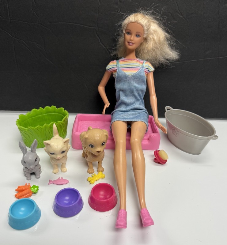 Barbie Play 'N' Wash Pets Playset