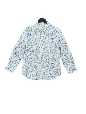 Coldwater Creek Damen Shirt S weiß 100% Baumwolle Basic